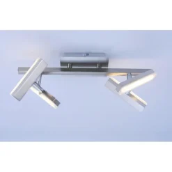LED-Deckenleuchte, Stahl, 4-flammig, dreh und schwenkbar, modern