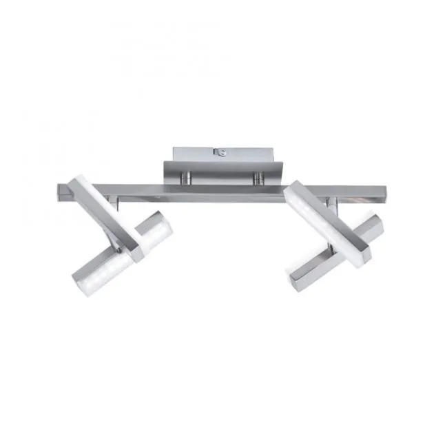 LED-Deckenleuchte, Stahl, 4-flammig, dreh und schwenkbar, modern