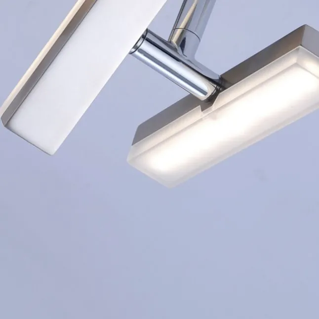 LED-Deckenleuchte, Stahl, 4-flammig, dreh und schwenkbar, modern