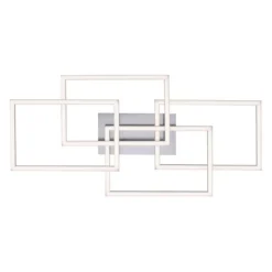 LED Deckenleuchte, stahl, modernes Design, inkl. Memory Funktion, dimmbar