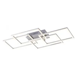 LED Deckenleuchte, stahl, modernes Design, inkl. Memory Funktion, dimmbar