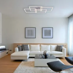 LED Deckenleuchte, stahl, modernes Design, inkl. Memory Funktion, dimmbar