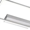 LED-Deckenleuchte, Stahl, quadratisch 45x45cm, dimmbar, flach, filigran