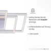 LED-Deckenleuchte, stahl, warmweiße Lichtfarbe, inkl. Dimmfunktion, modern