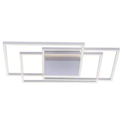 LED-Deckenleuchte, stahl, warmweiße Lichtfarbe, inkl. Dimmfunktion, modern