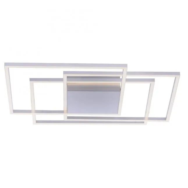 LED-Deckenleuchte, stahl, warmweiße Lichtfarbe, inkl. Dimmfunktion, modern