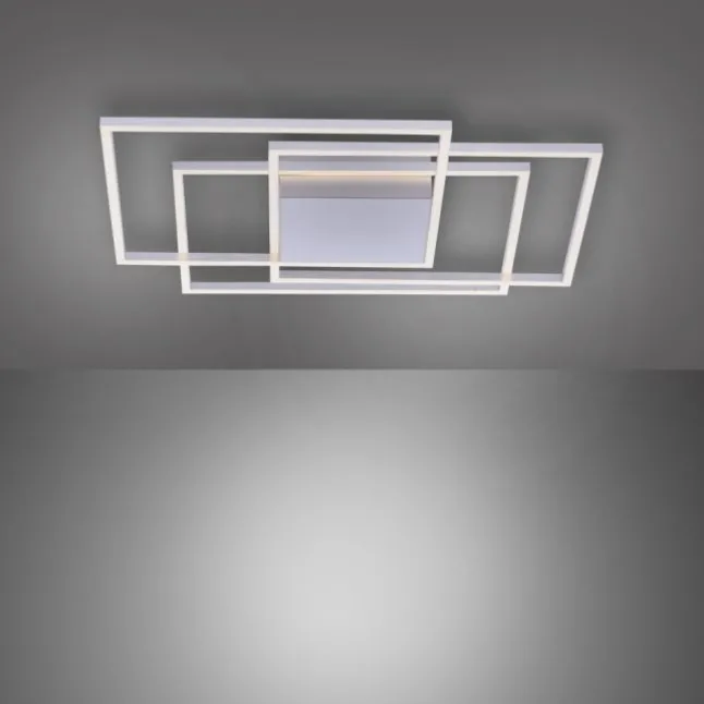 LED-Deckenleuchte, stahl, warmweiße Lichtfarbe, inkl. Dimmfunktion, modern