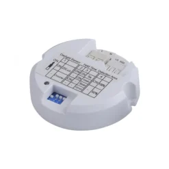 LED-Deckenleuchte, Sternenhimmel, Ø38,5cm,Chrom, Opalweiß, IP44,