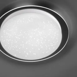 LED-Deckenleuchte, Sternenhimmeloptik, Lichtfarbsteuerung, dimmbar, modern