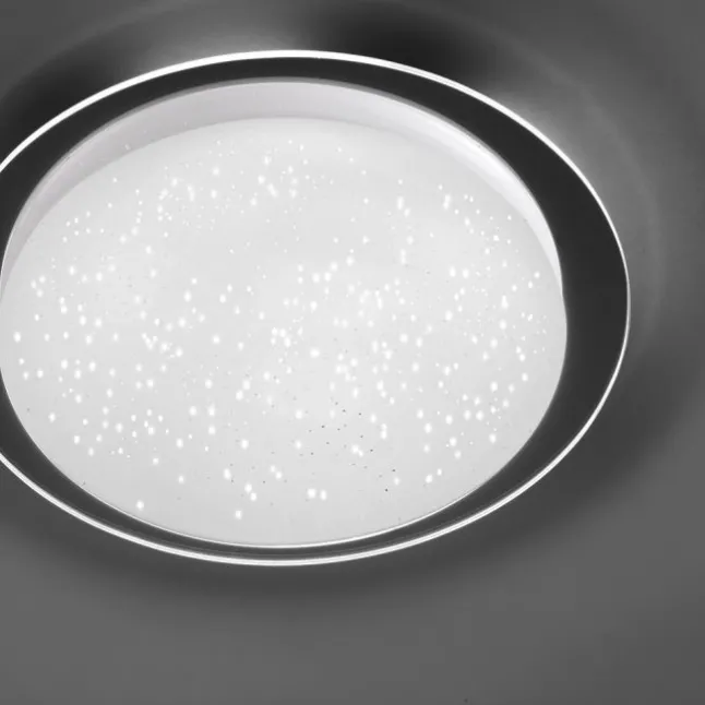 LED-Deckenleuchte, Sternenhimmeloptik, Lichtfarbsteuerung, dimmbar, modern