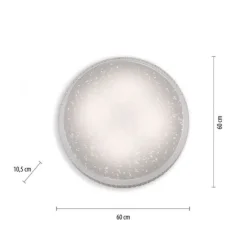 LED-Deckenleuchte, Sternenhimmeloptik, Ø 60mm, Lichtfarbsteuerung, dimmbar
