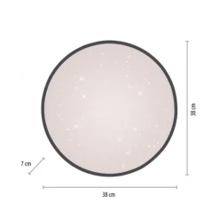 LED Deckenleuchte Sternenhimmel schwarz dimmbar Switchmo Technologie