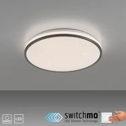 LED Deckenleuchte Sternenhimmel schwarz dimmbar Switchmo Technologie