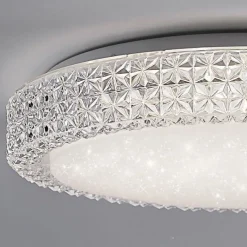 LED-Deckenleuchte, Sternenhimmel, Lichtfarbsteuerung, Ø 40cm, modern
