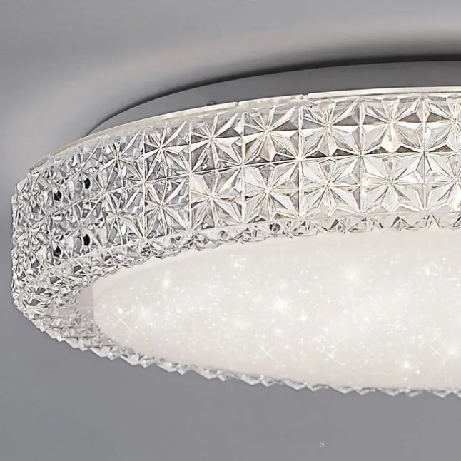 LED-Deckenleuchte, Sternenhimmel, Lichtfarbsteuerung, Ø 40cm, modern