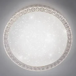 LED-Deckenleuchte, Sternenhimmel, Lichtfarbsteuerung, Ø 40cm, modern