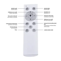 LED-Deckenleuchte, Sternenhimmeloptik, CCT-Steuerung, Farbwechsel
