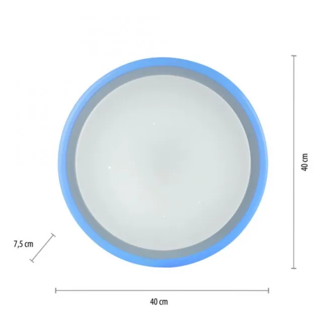 LED-Deckenleuchte, Sternenhimmeloptik, CCT-Steuerung, Farbwechsel