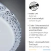 LED-Deckenleuchte, Sternenhimmeloptik, Lichtfarbsteuerung, Memory Funktion