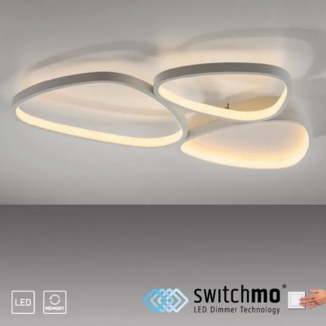 LED Deckenleuchte 3 Stufen Dimmer weiß Memoryfunktion Schlafzimmer