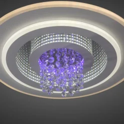 LED Deckenleuchte TOLAGO, weiss, mit Tunneleffekt und Kristall