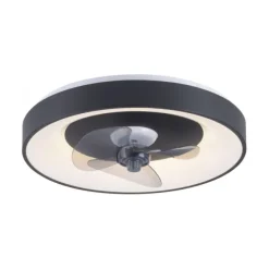 LED Deckenleuchte Ventialtor schwarz mit Timer dimmbar Memoryfunktion