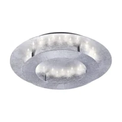 LED-Deckenleuchte, Wandleuchte, Blattsilber-Optik, Ø 40cm, indrekt,