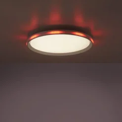 LED-Deckenleuchte, weiß, CCT, RGB, Fernbedienung, dimmbar
