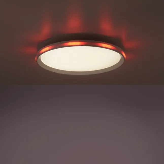 LED-Deckenleuchte, weiß, CCT, RGB, Fernbedienung, dimmbar