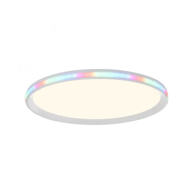 LED-Deckenleuchte, weiß, CCT, RGB, Fernbedienung, dimmbar