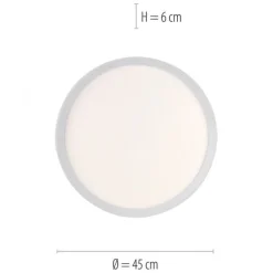 LED-Deckenleuchte, weiß, CCT, RGB, Fernbedienung, dimmbar