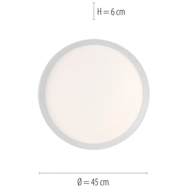 LED-Deckenleuchte, weiß, CCT, RGB, Fernbedienung, dimmbar