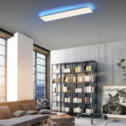 LED Deckenleuchte, weiß, CCT, RGB, Fernbedienung, dimmbar