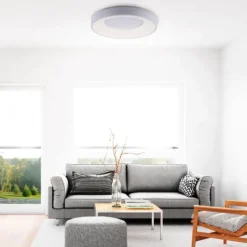 LED Deckenleuchte weiß, 50cm dimmbar Serienschaltung CCT, rund