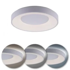 LED Deckenleuchte weiß, 50cm dimmbar Serienschaltung CCT, rund