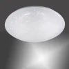 LED-Deckenleuchte, weiß, Ø 25cm, rund, Sternenoptik, glitzer Effekt