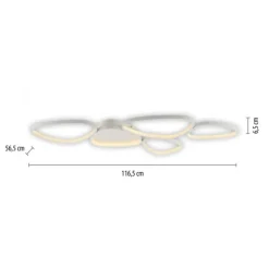 LED Deckenleuchte weiß dimmbar in 3 Stufen Memoryfunktion Wohnzimmer