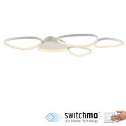 LED Deckenleuchte weiß dimmbar in 3 Stufen Memoryfunktion Wohnzimmer