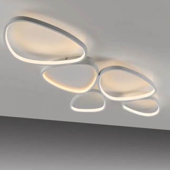 LED Deckenleuchte weiß dimmbar in 3 Stufen Memoryfunktion Wohnzimmer