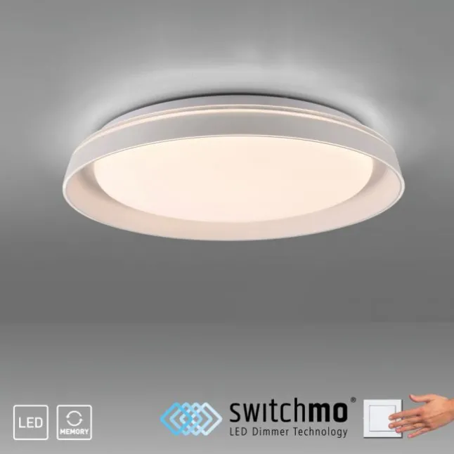 LED Deckenleuchte weiß dimmbar schlichtes zeitloses Design