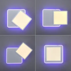 LED Deckenleuchte, weiß, dimmbar, Fernbedienung, Memory