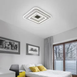 LED Deckenleuchte weiß Fernbedienung dmmbar Wohnraumbeleuchtung