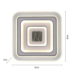 LED Deckenleuchte weiß Fernbedienung dmmbar Wohnraumbeleuchtung