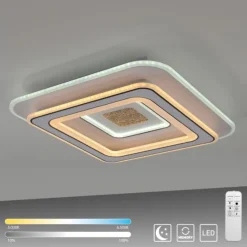 LED Deckenleuchte weiß Fernbedienung dmmbar Wohnraumbeleuchtung