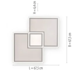 LED Deckenleuchte weiß Fernbedienung dimmbar CCT Farbsteuerung Memory