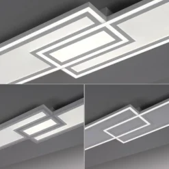 LED Deckenleuchte weiß flach 110x28 Fernbedienung dimmbar CCT Farbsteuerung