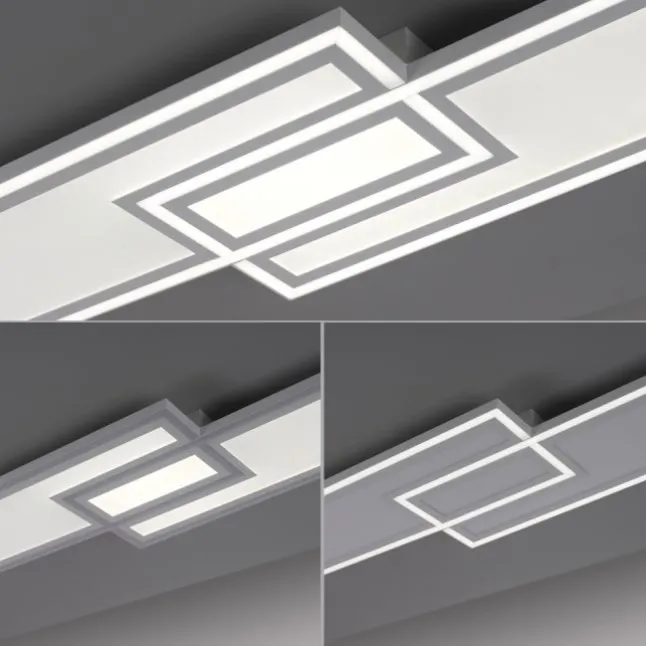 LED Deckenleuchte weiß flach 110x28 Fernbedienung dimmbar CCT Farbsteuerung