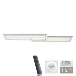 LED Deckenleuchte weiß flach 110x28 Fernbedienung dimmbar CCT Farbsteuerung