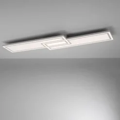 LED Deckenleuchte weiß flach 110x28 Fernbedienung dimmbar CCT Farbsteuerung