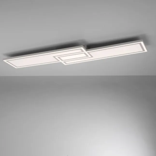 LED Deckenleuchte weiß flach 110x28 Fernbedienung dimmbar CCT Farbsteuerung
